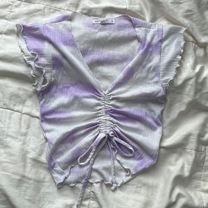 Purple Tie-Dye Top